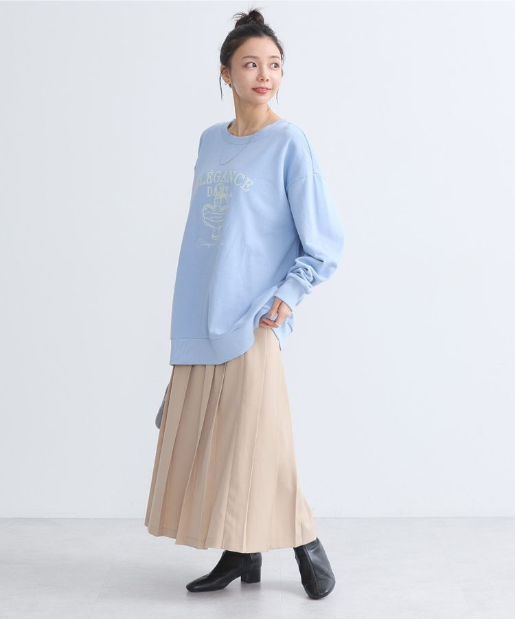 earth music&ecology「ウラケプリントプルオーバー」|スウェット・ジャージ|