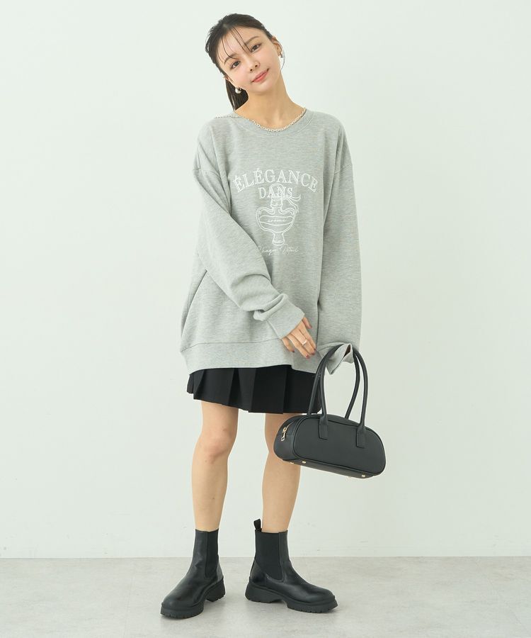 earth music&ecology「ウラケプリントプルオーバー」|スウェット・ジャージ|