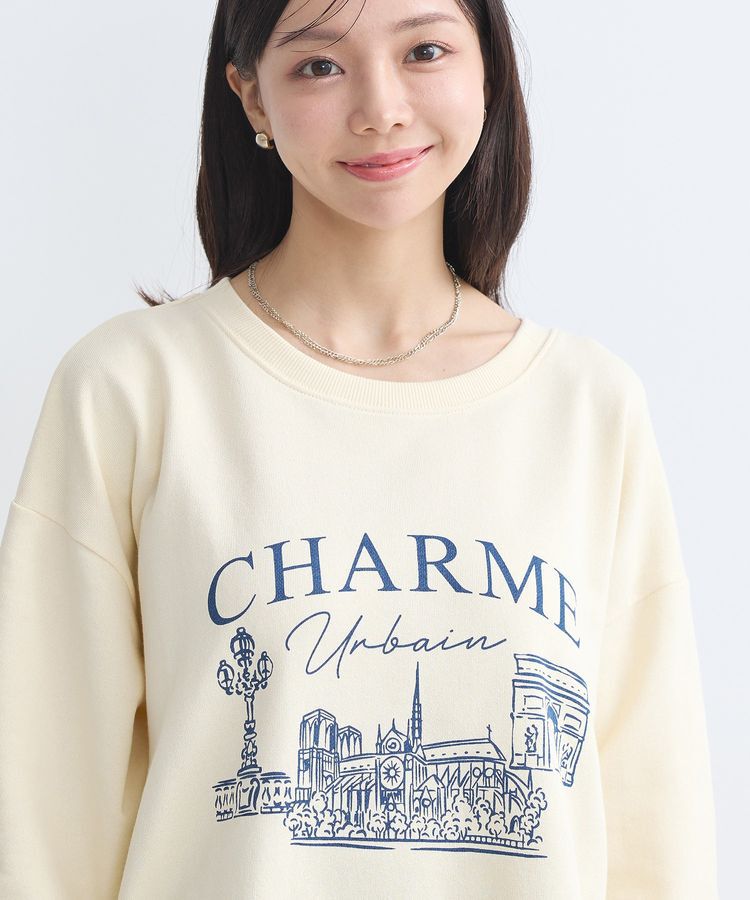 earth music&ecology「ウラケプリントプルオーバー」|スウェット・ジャージ|