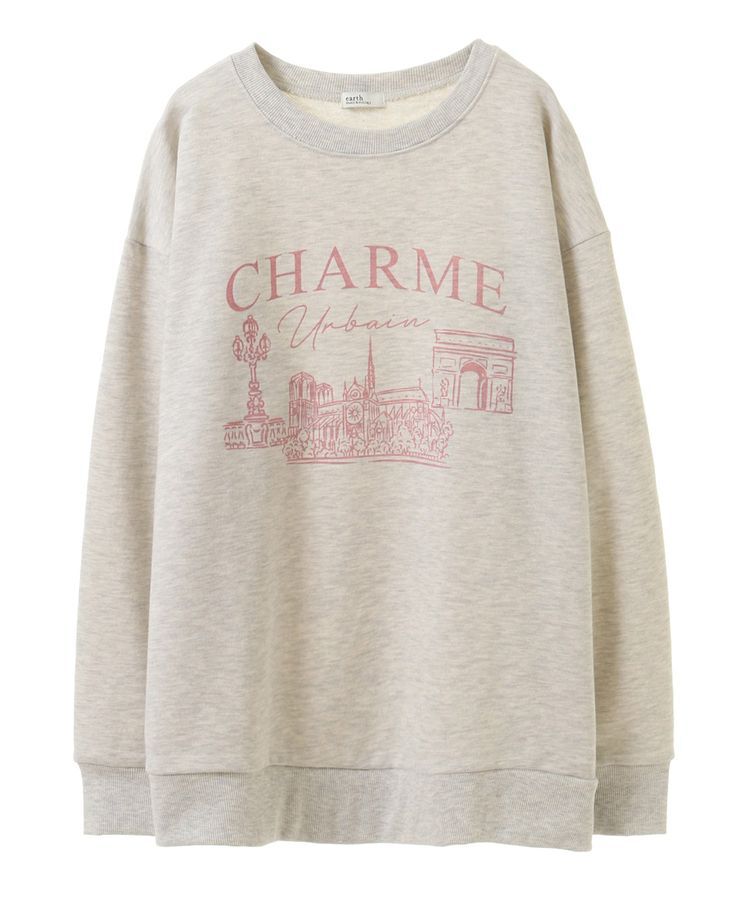 earth music&ecology「ウラケプリントプルオーバー」|スウェット・ジャージ|