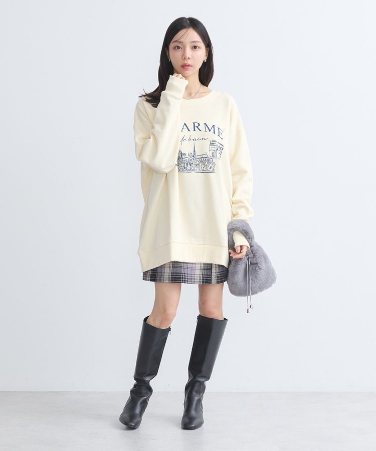 earth music&ecology「ウラケプリントプルオーバー」|スウェット・ジャージ|