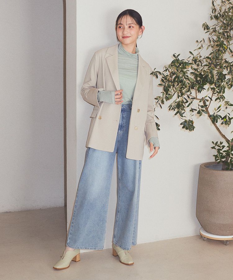 earth music&ecology「シアーラメハイネックプルオーバー」|Tシャツ・カットソー|