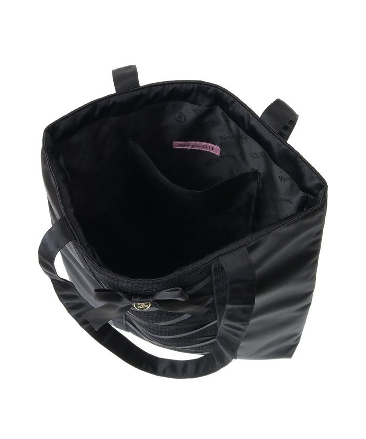 Maison de FLEUR「レースアップリボンスクエアトートバッグ」|トートバッグ|