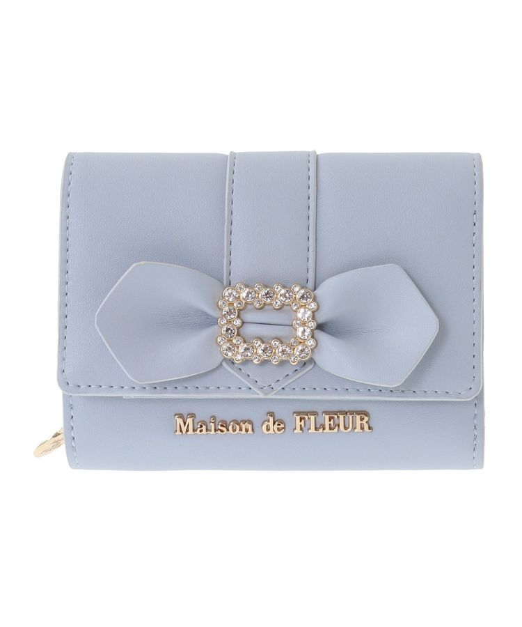 Maison de FLEUR「ビジューバックルリボンウォレット」|財布|