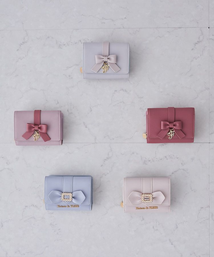 Maison de FLEUR「ビジューバックルリボンウォレット」|財布|