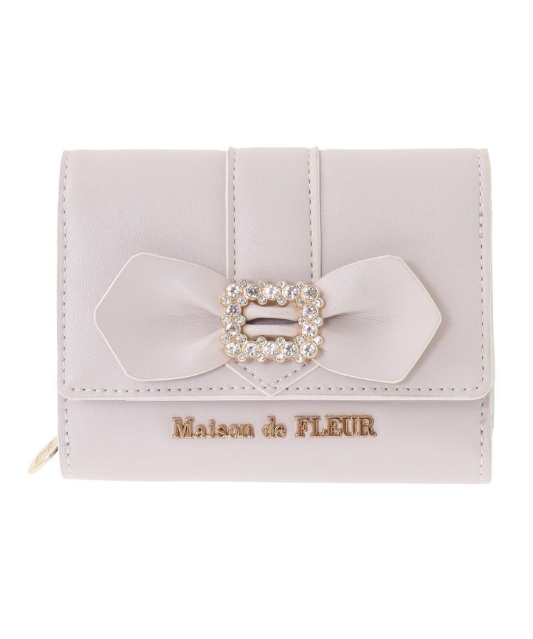 Maison de FLEUR「ビジューバックルリボンウォレット」|財布|