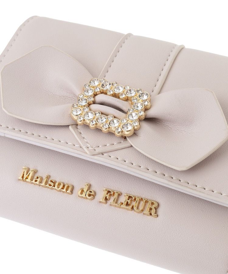 Maison de FLEUR「ビジューバックルリボンウォレット」|財布|