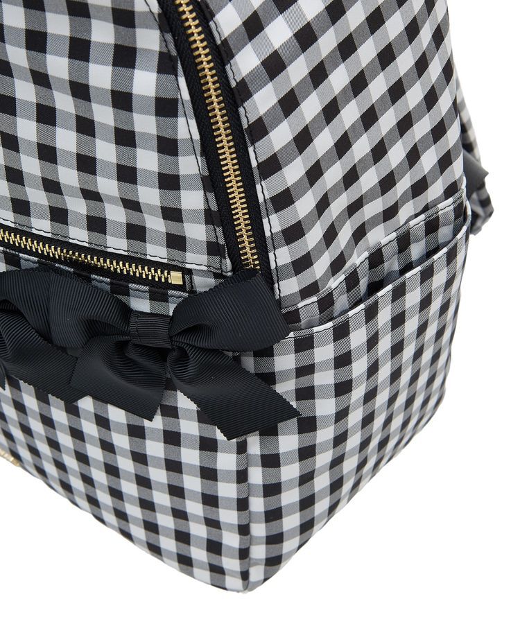 Maison de FLEUR「ギンガムフロントリボンリュック」|リュック|