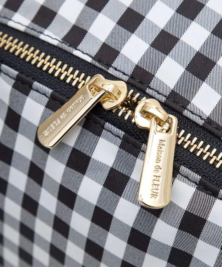 Maison de FLEUR「ギンガムフロントリボンリュック」|リュック|