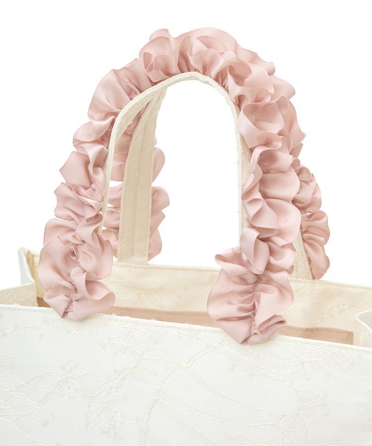 Maison de FLEUR「EC限定レースフリルハンドルスクエアトートSバッグ」|トートバッグ|