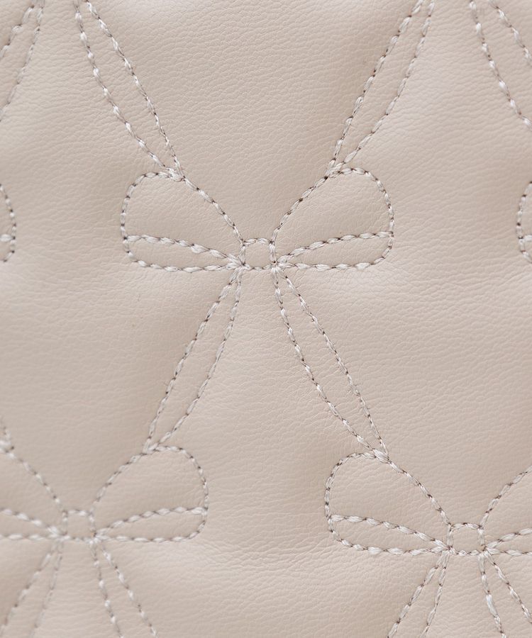 Maison de FLEUR「スカーフ付リボンキルティングトートバッグ」|トートバッグ|