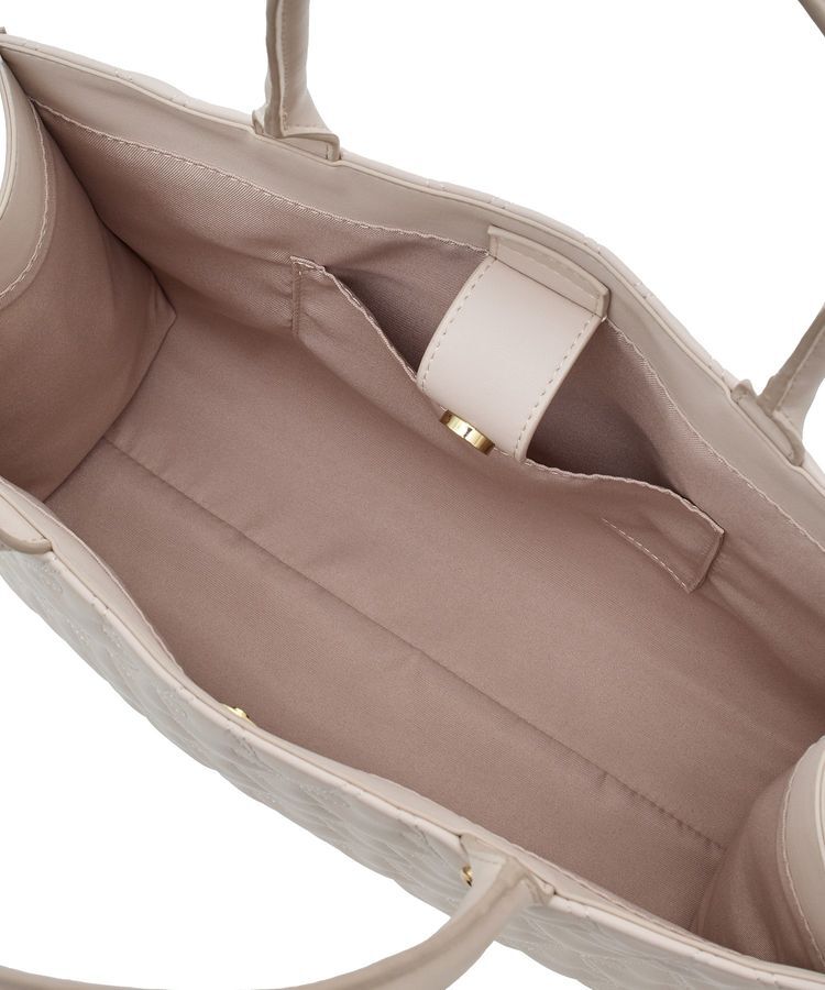 Maison de FLEUR「スカーフ付リボンキルティングトートバッグ」|トートバッグ|