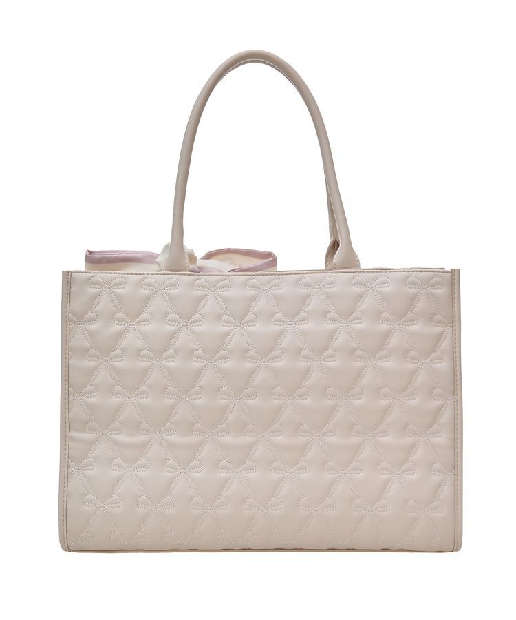 Maison de FLEUR「スカーフ付リボンキルティングトートバッグ」|トートバッグ|