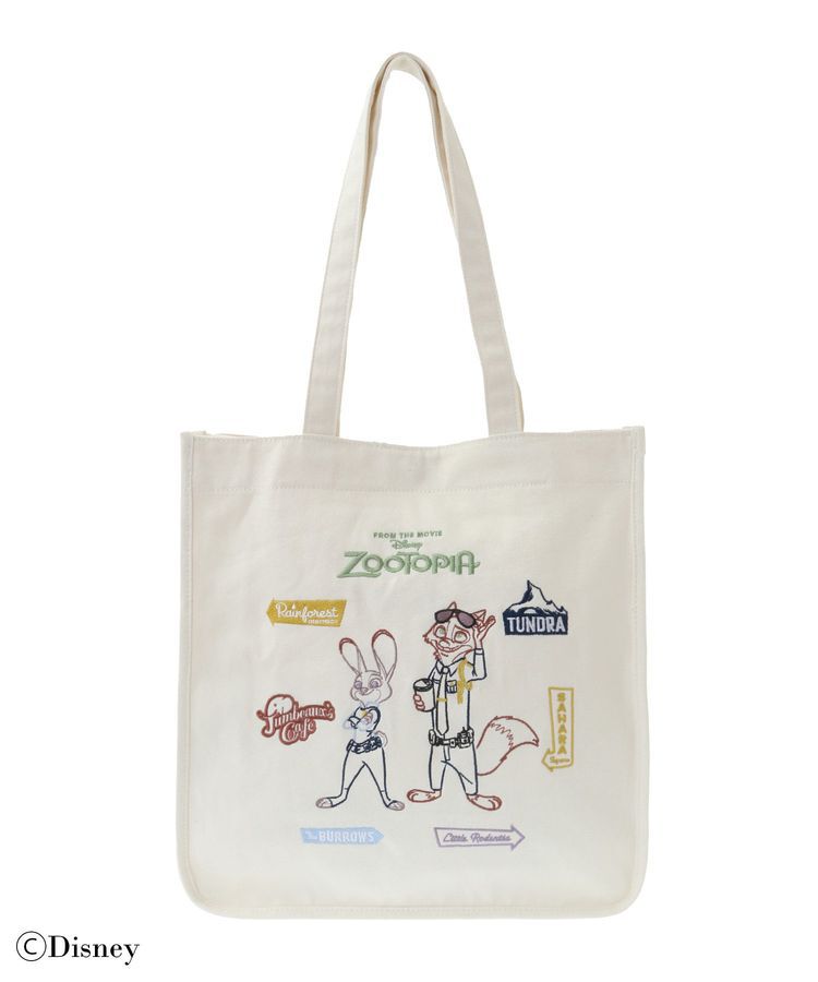 Maison de FLEUR「Zootopia/スクエア刺繍トート」|トートバッグ|