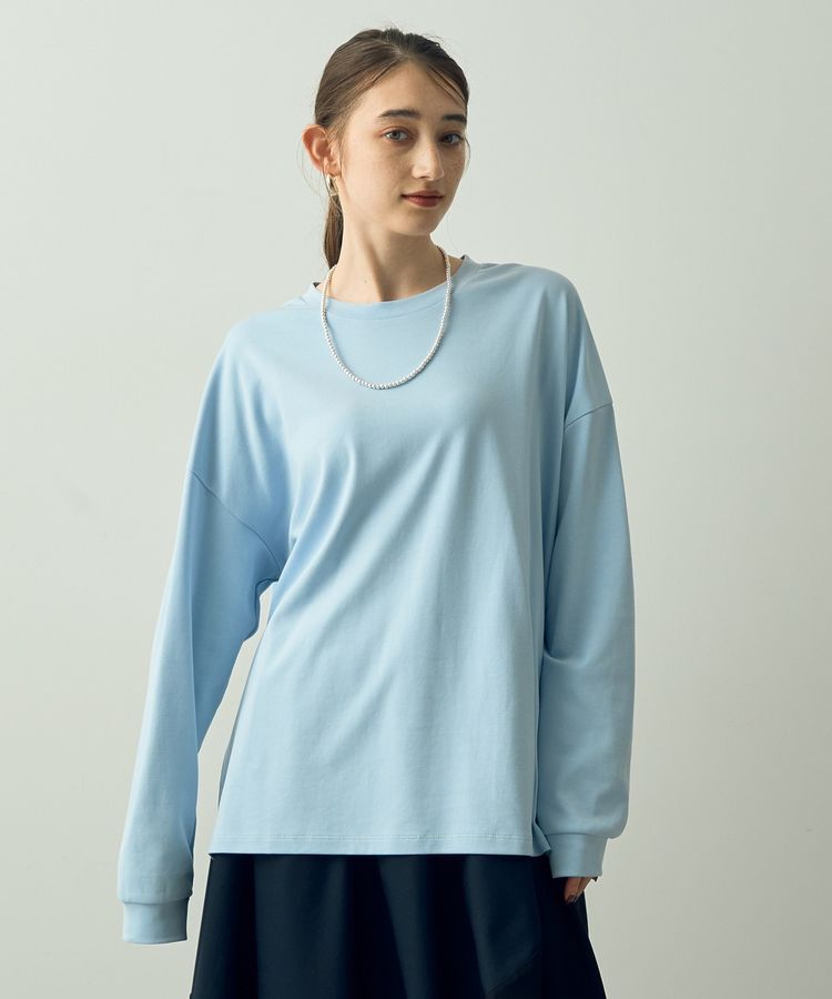 YECCA VECCA「スムースプルオーバー」|Tシャツ・カットソー|Sax