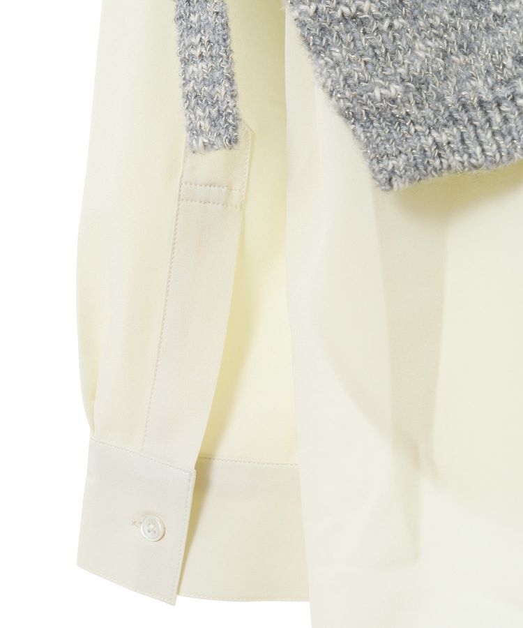 YECCA VECCA「【2点SET】シャツレイヤードニットベスト」|ベスト・ジレ|