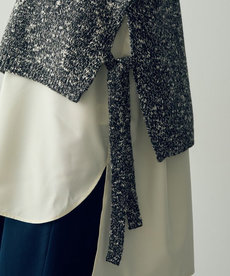 YECCA VECCA「【2点SET】シャツレイヤードニットベスト」|ベスト・ジレ|