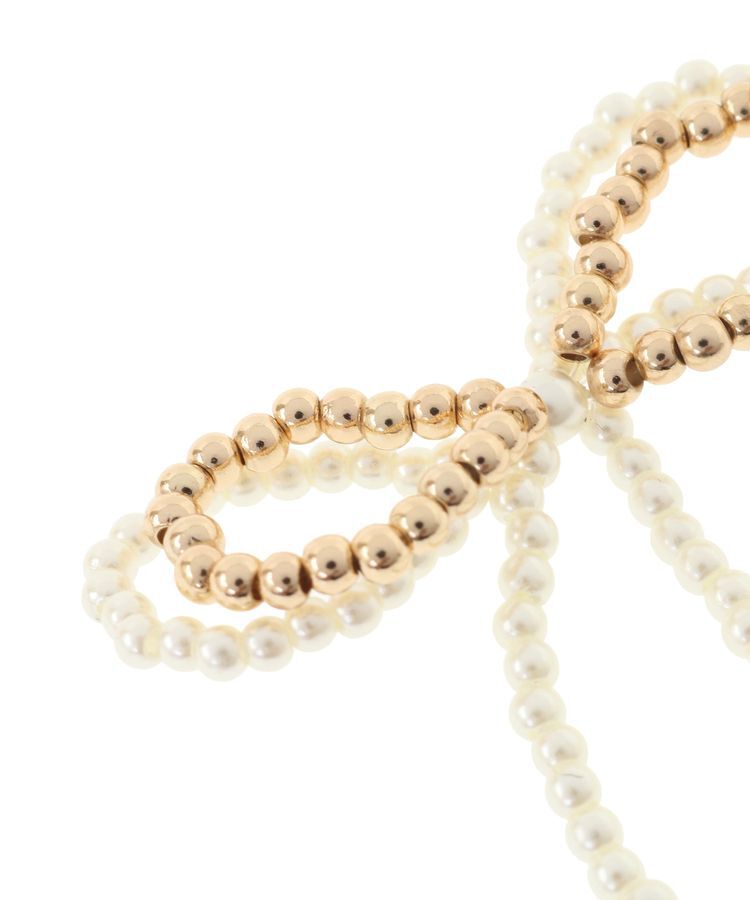 YECCA VECCA「メタルビーズリボンピアス」|ピアス|