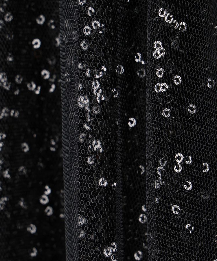 YECCA VECCA「スパンコール&times;チュールスカート」|フレア|