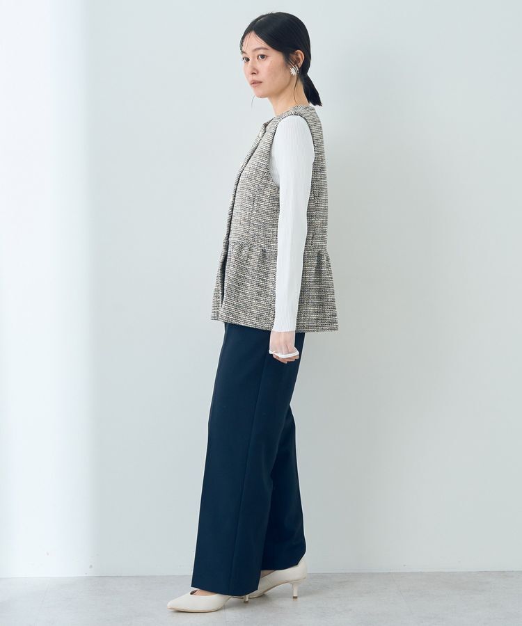 YECCA VECCA「ツイードペプラムジレ」|ベスト・ジレ|