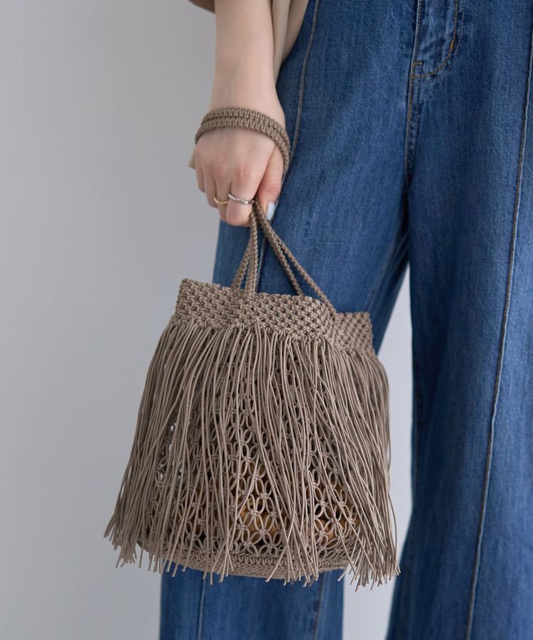 YECCA VECCA「【The Bagmati】フリンジバッグ」|トートバッグ|