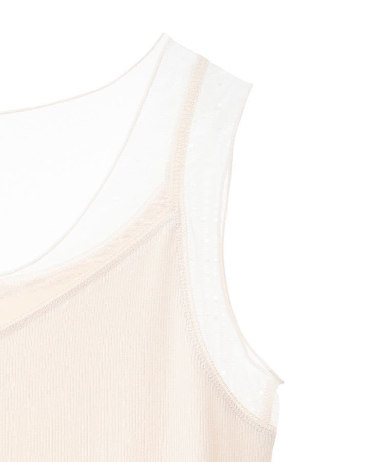 YECCA VECCA「チュールMIXリブインナー」|インナー|