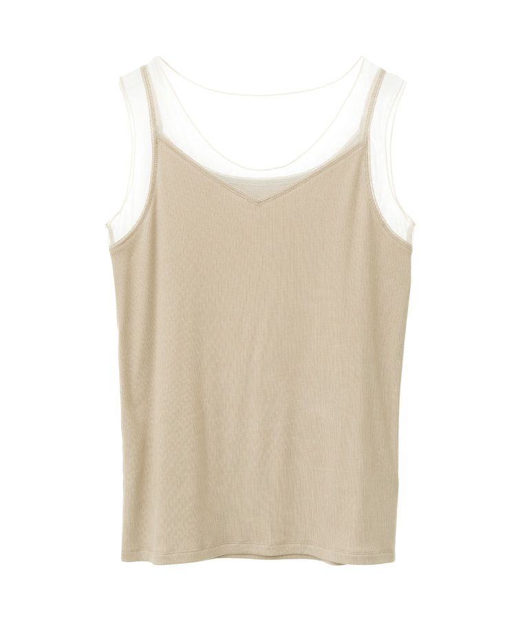 YECCA VECCA「チュールMIXリブインナー」|インナー|