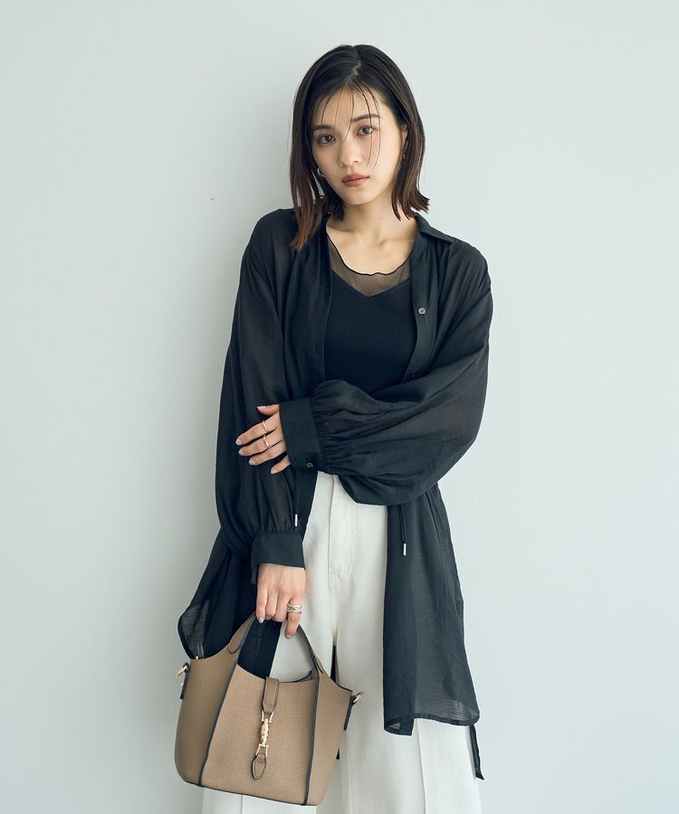 YECCA VECCA「チュールMIXリブインナー」|インナー|