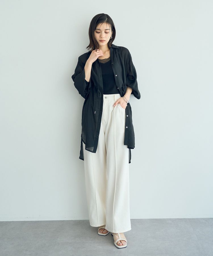 YECCA VECCA「チュールMIXリブインナー」|インナー|