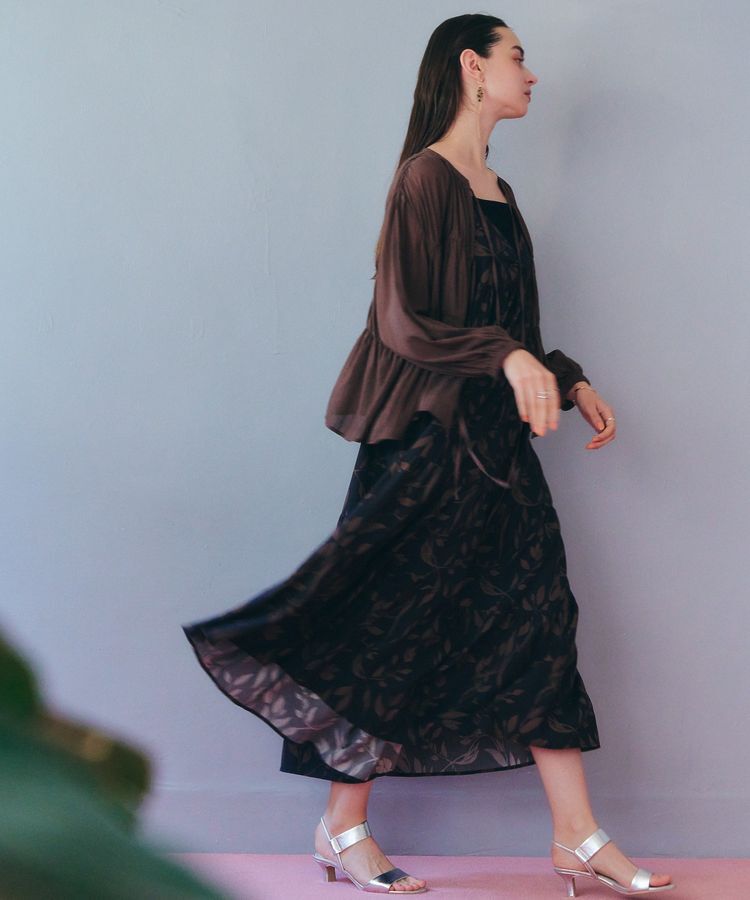 YECCA VECCA「リボンデザインシアーブラウス」|シャツ・ブラウス|