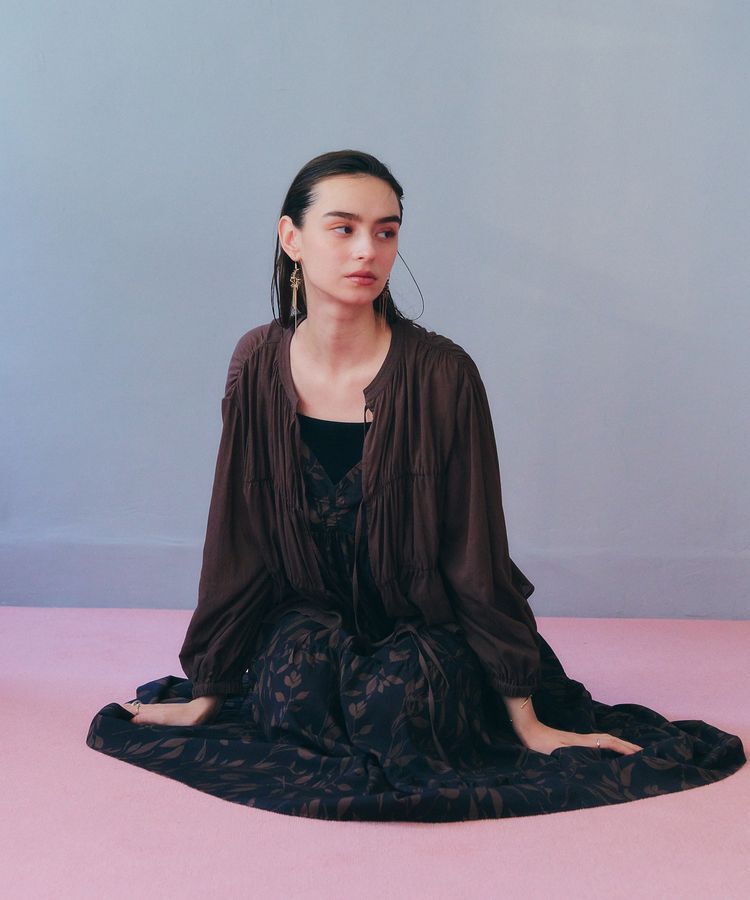 YECCA VECCA「リボンデザインシアーブラウス」|シャツ・ブラウス|