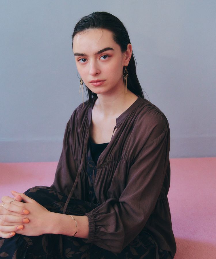 YECCA VECCA「リボンデザインシアーブラウス」|シャツ・ブラウス|