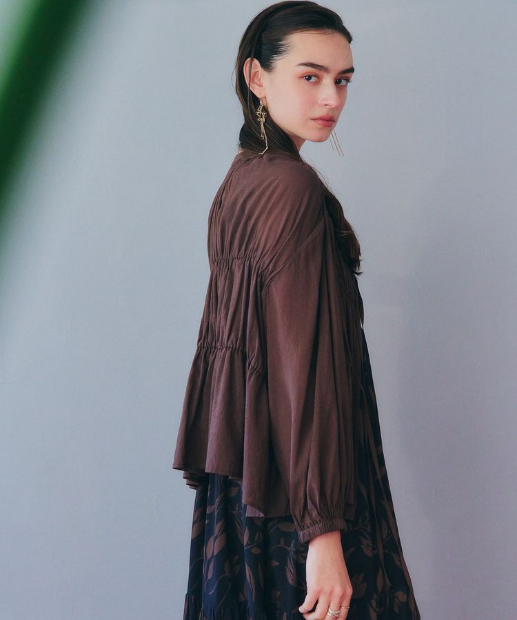 YECCA VECCA「リボンデザインシアーブラウス」|シャツ・ブラウス|