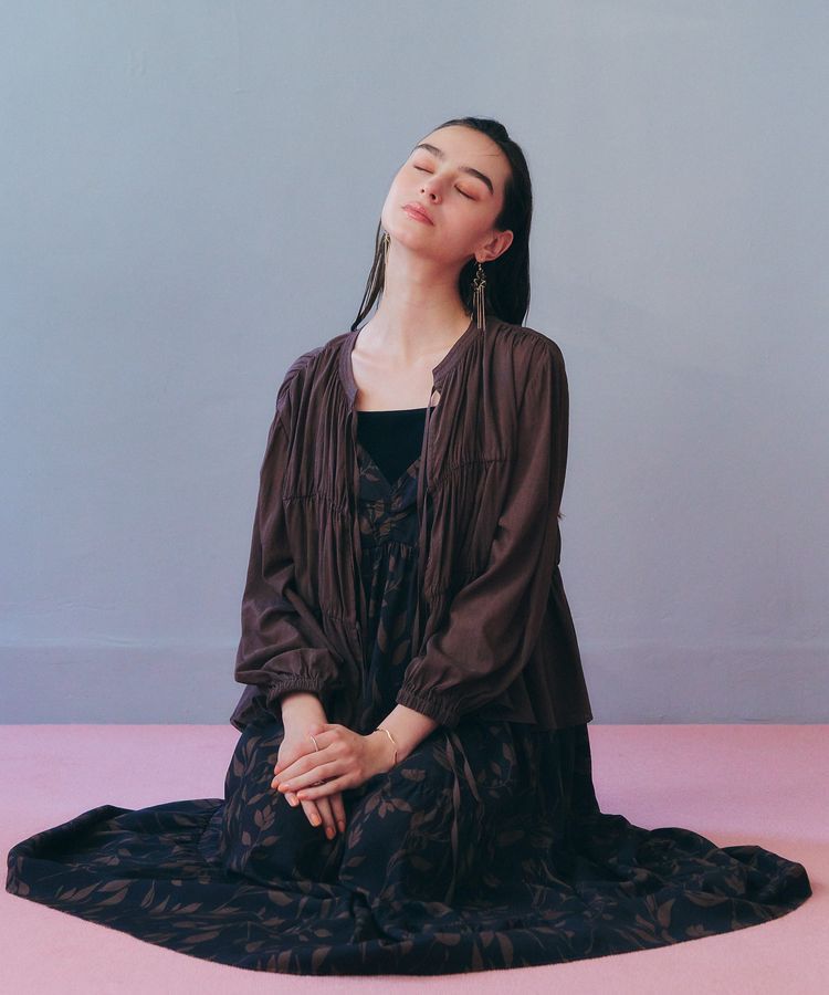 YECCA VECCA「リボンデザインシアーブラウス」|シャツ・ブラウス|