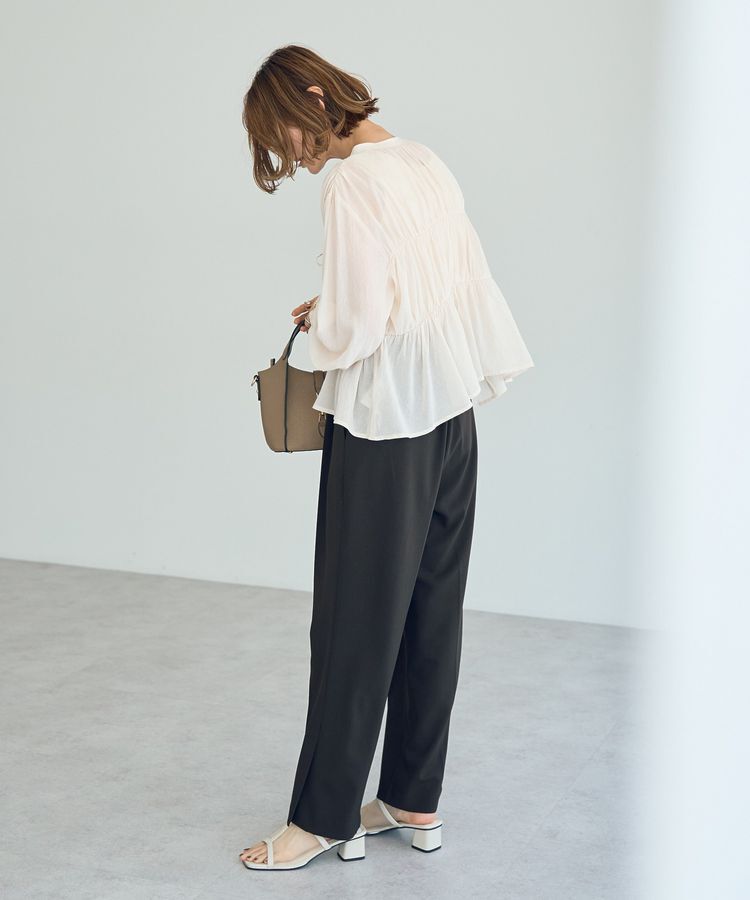 YECCA VECCA「リボンデザインシアーブラウス」|シャツ・ブラウス|