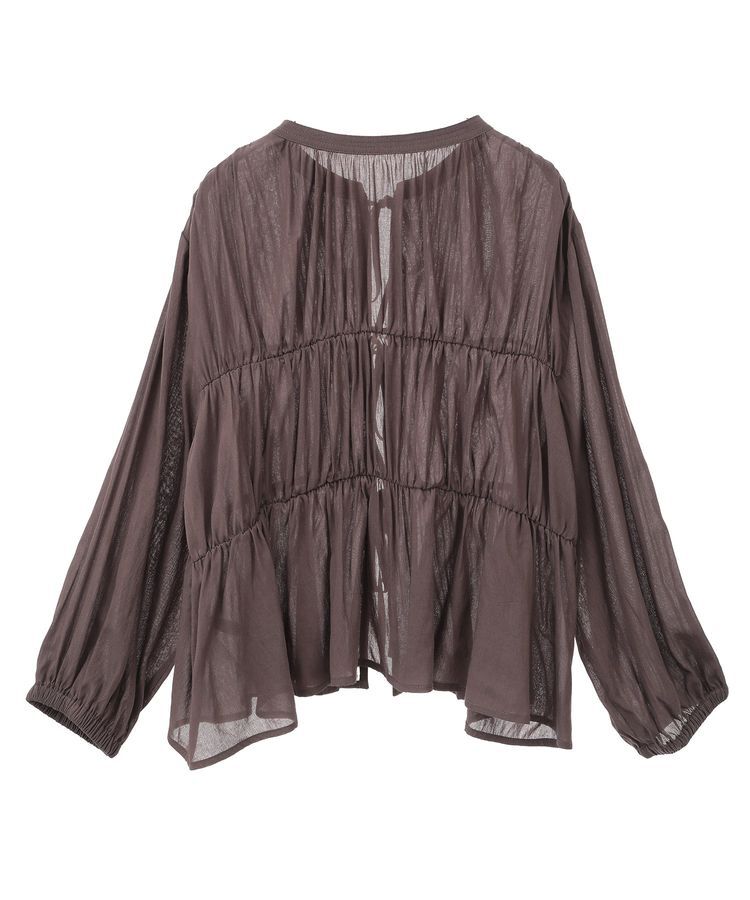 YECCA VECCA「リボンデザインシアーブラウス」|シャツ・ブラウス|