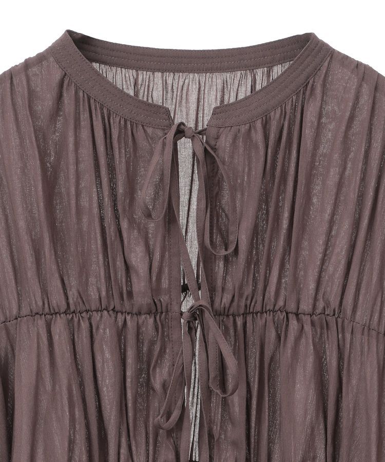 YECCA VECCA「リボンデザインシアーブラウス」|シャツ・ブラウス|