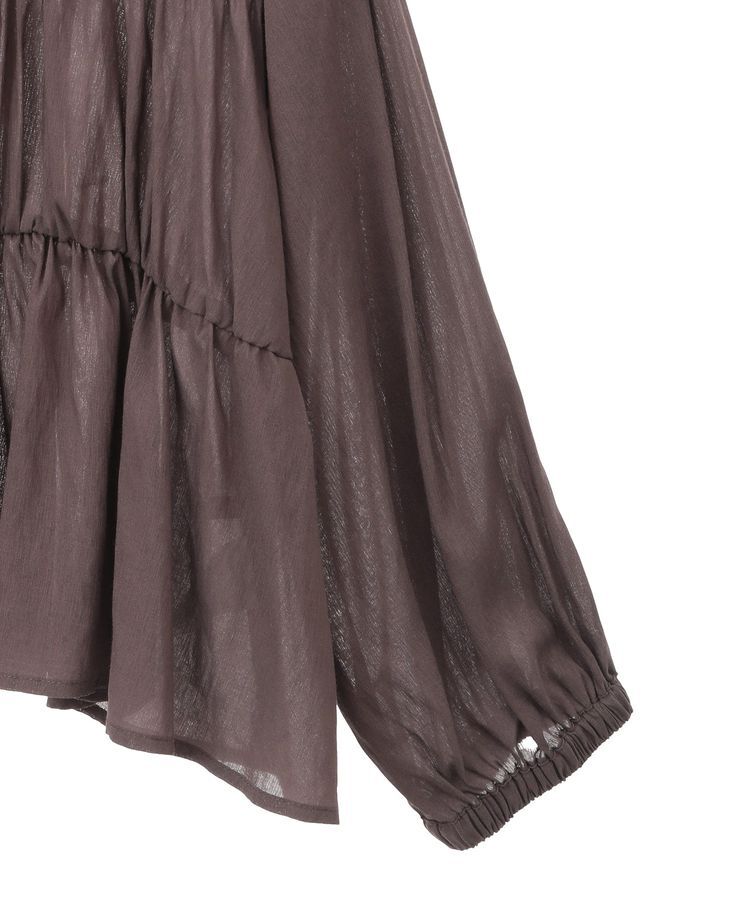 YECCA VECCA「リボンデザインシアーブラウス」|シャツ・ブラウス|