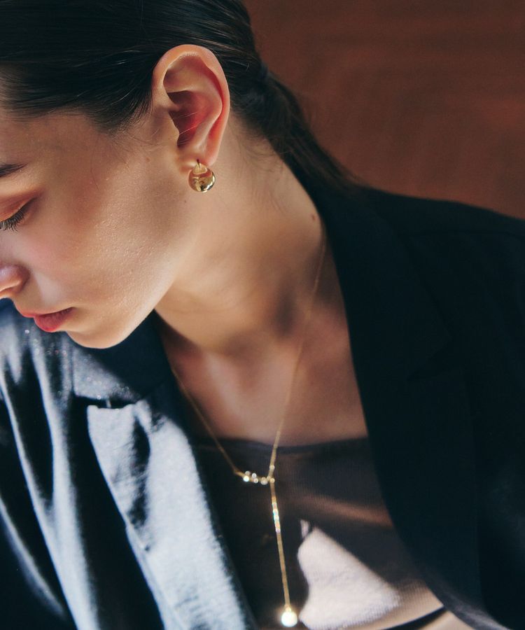 YECCA VECCA「淡水パールスライドラリエット」|ネックレス|