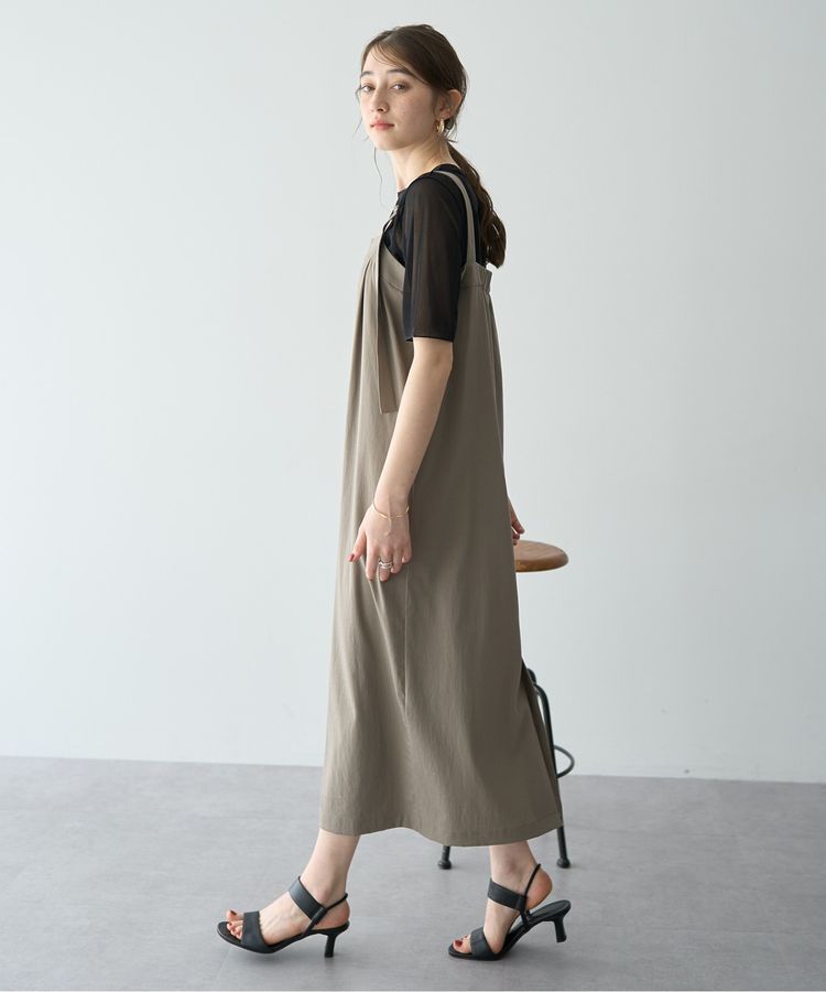 YECCA VECCA「ドライタッチサロペットスカート」|オールインワン|