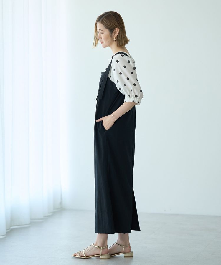 YECCA VECCA「ドライタッチサロペットスカート」|オールインワン|