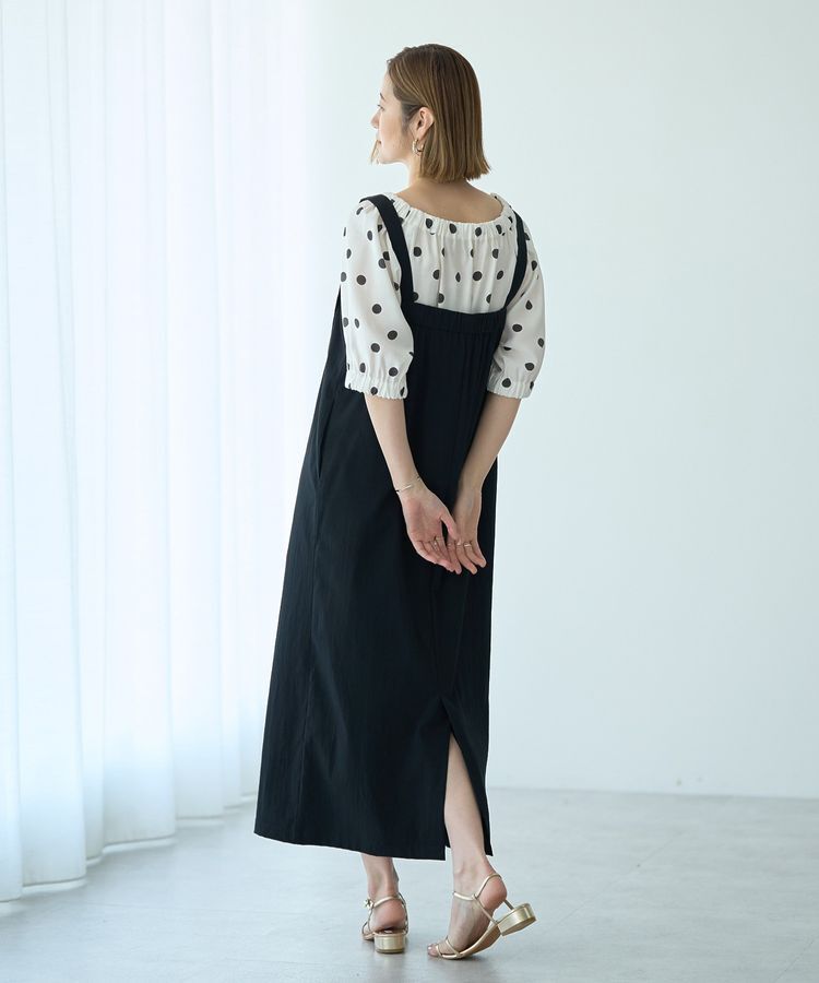 YECCA VECCA「ドライタッチサロペットスカート」|オールインワン|