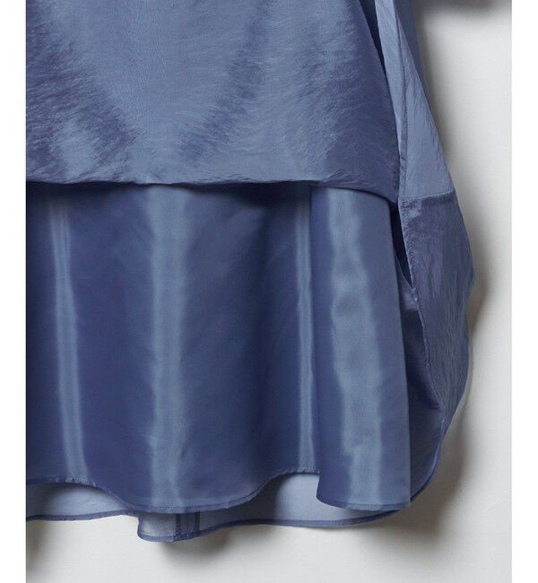 LOULOU WILLOUGHBY「【LOULOU WILLOUGHBY】ギャザーシフォンスリーブワンピース」|ワンピース|