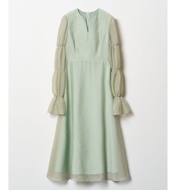 LOULOU WILLOUGHBY「【LOULOU WILLOUGHBY】ギャザーシフォンスリーブワンピース」|ワンピース|