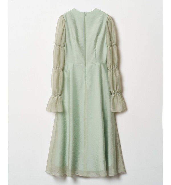 LOULOU WILLOUGHBY「【LOULOU WILLOUGHBY】ギャザーシフォンスリーブワンピース」|ワンピース|