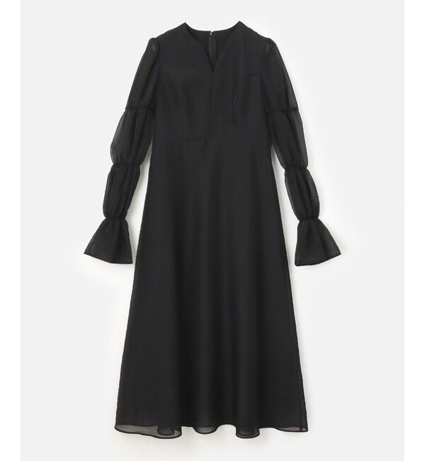 LOULOU WILLOUGHBY「【LOULOU WILLOUGHBY】ギャザーシフォンスリーブワンピース」|ワンピース|