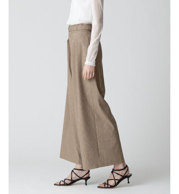 allureville「【セットアップ対応可能】リネンツイルアンクルタックパンツ」|その他|