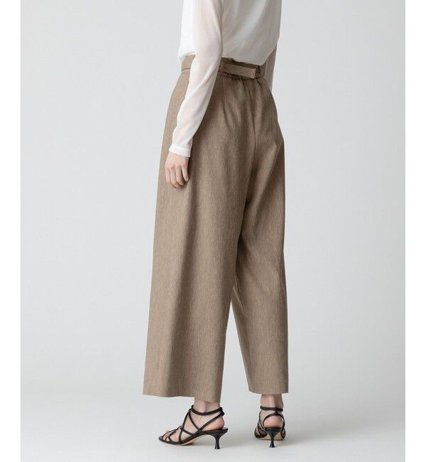 allureville「【セットアップ対応可能】リネンツイルアンクルタックパンツ」|その他|