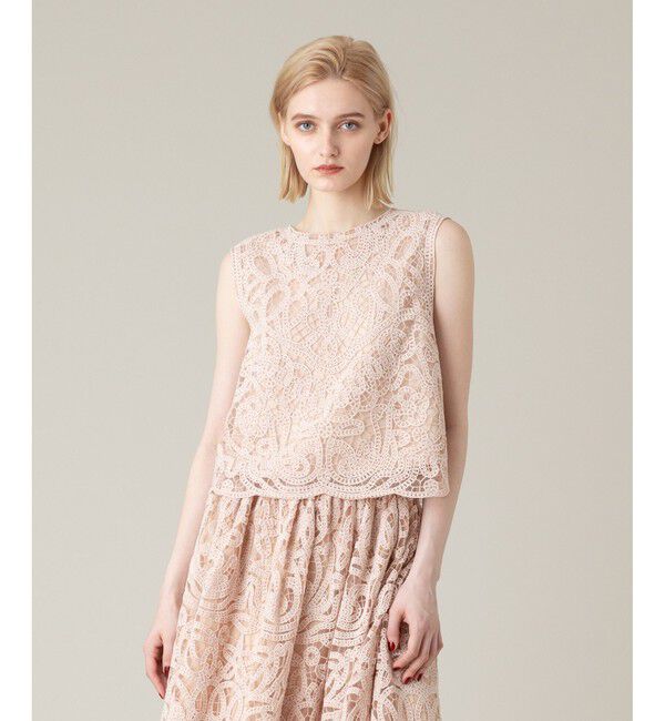 LOULOU WILLOUGHBY「【LOULOU WILLOUGHBY】モール刺繍ブラウス」|シャツ・ブラウス|ライトピンク