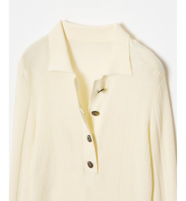 allureville「ランダムストライプニットポロ」|ニット・セーター|